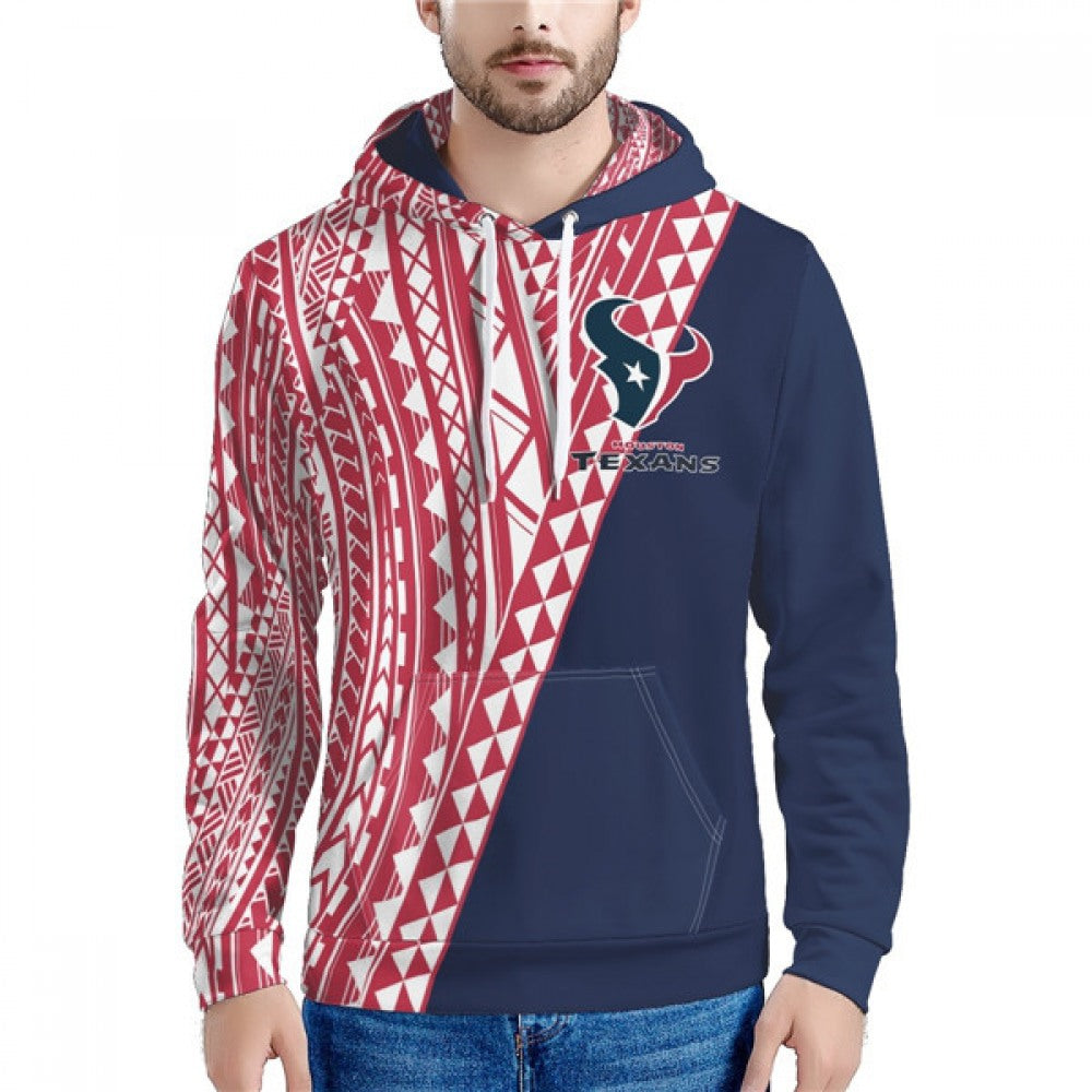 Men's Houston Texans Red/Navy Hoodie 