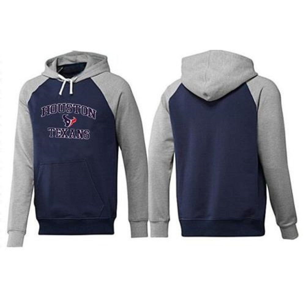 Houston Texans Heart & Soul Pullover Hoodie Dark Blue & Grey 