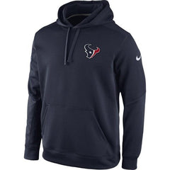 Houston Texans KO Chain Fleece Pullover Performance Hoodie Navy Blue 