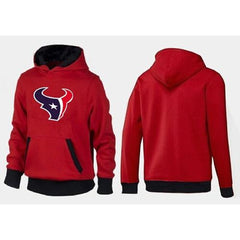 Houston Texans Logo Pullover Hoodie Red & Black 