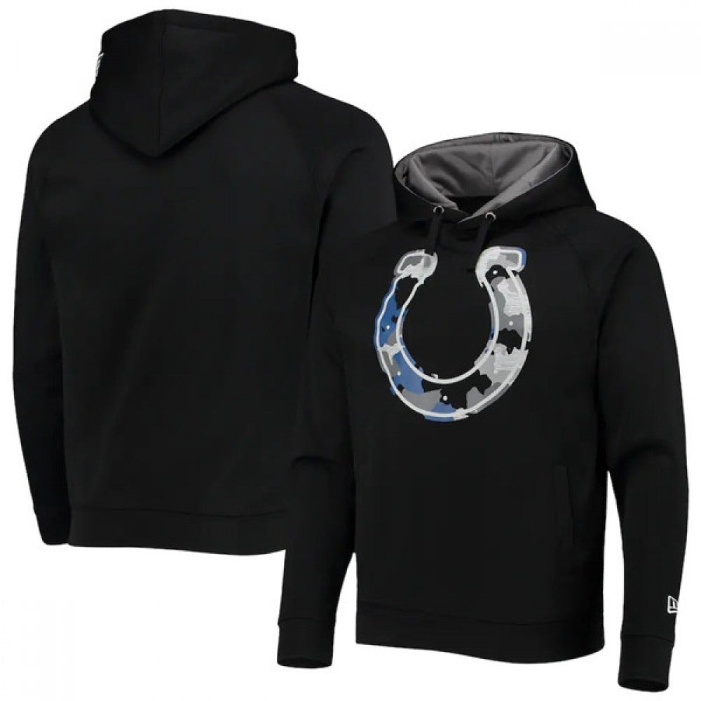 Men's Indianapolis Colts Black Pullover Hoodie 
