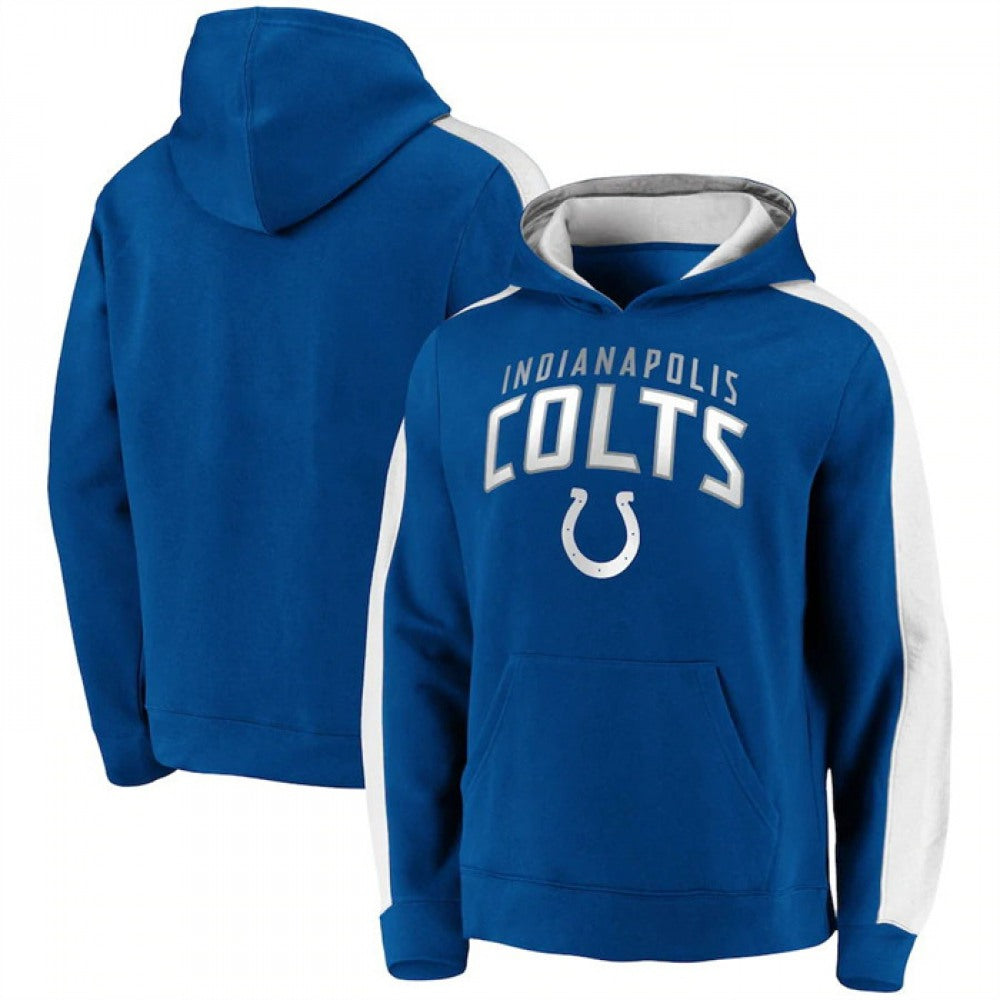 Men's Indianapolis Colts Blue Game Time Arch Pullover Hoodie 