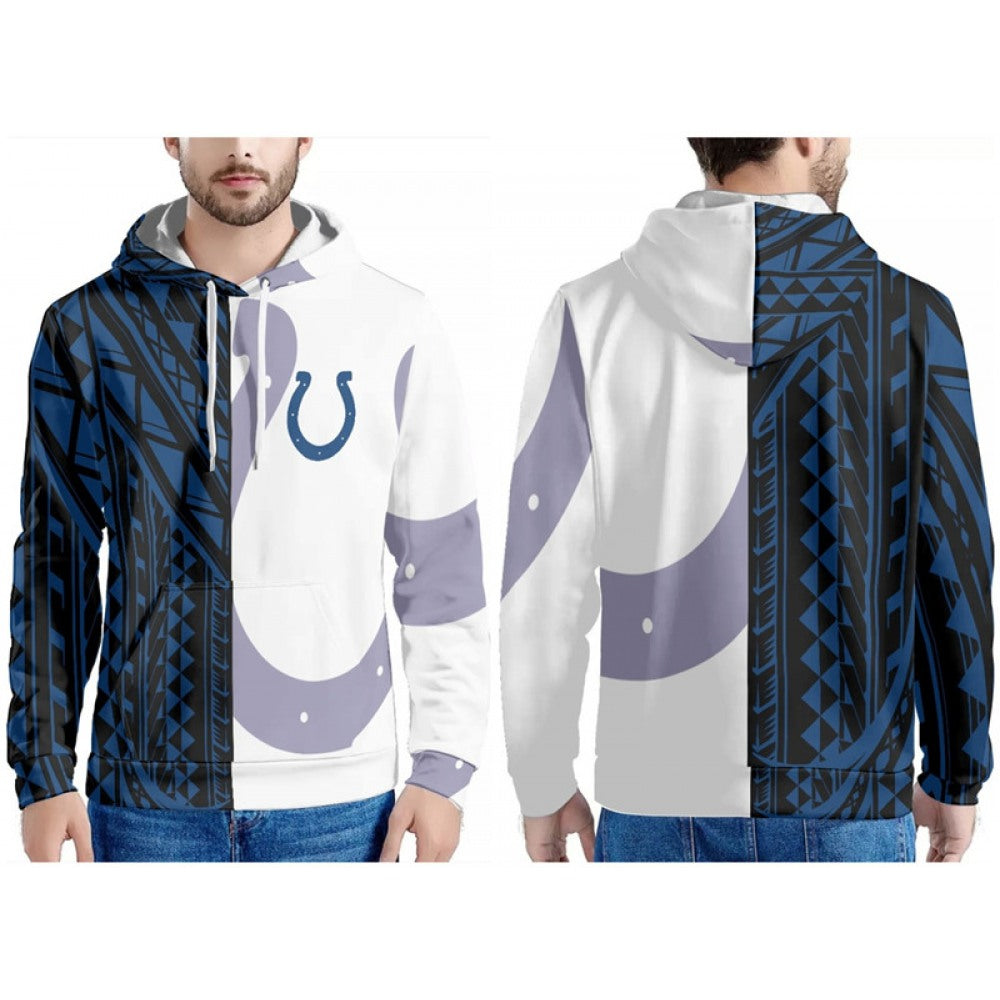 Men's Indianapolis Colts Blue/Black/White Pullover Hoodie 