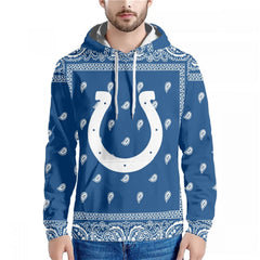 Men's Indianapolis Colts Blue Pullover Hoodie 