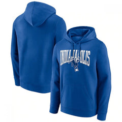 Men's Indianapolis Colts Royal Gridiron Classics Campus Standard Pullover Hoodie 