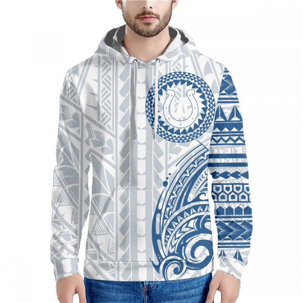 Men's Indianapolis Colts White/Grey Hoodie 