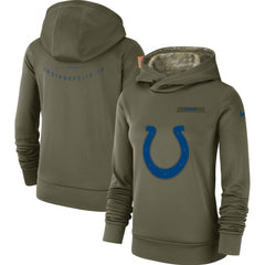 Women's Indianapolis Colts Anthracite Salute to Service Player Performance Hoodie 