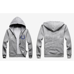 Indianapolis Colts Authentic Logo Hoodie Grey 