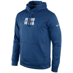 Indianapolis Colts KO Speed Wordmark Performance Hoodie Royal Blue 