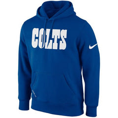 Indianapolis Colts KO Wordmark Essential Hoodie Royal Blue 