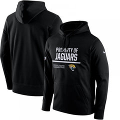 Men's Jacksonville Jaguars Black Circuit Property Of Performance Pullover Hoodie 