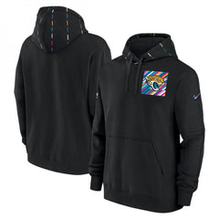 Men's Jacksonville Jaguars Black 2023 Crucial Catch Club Pullover Hoodie 