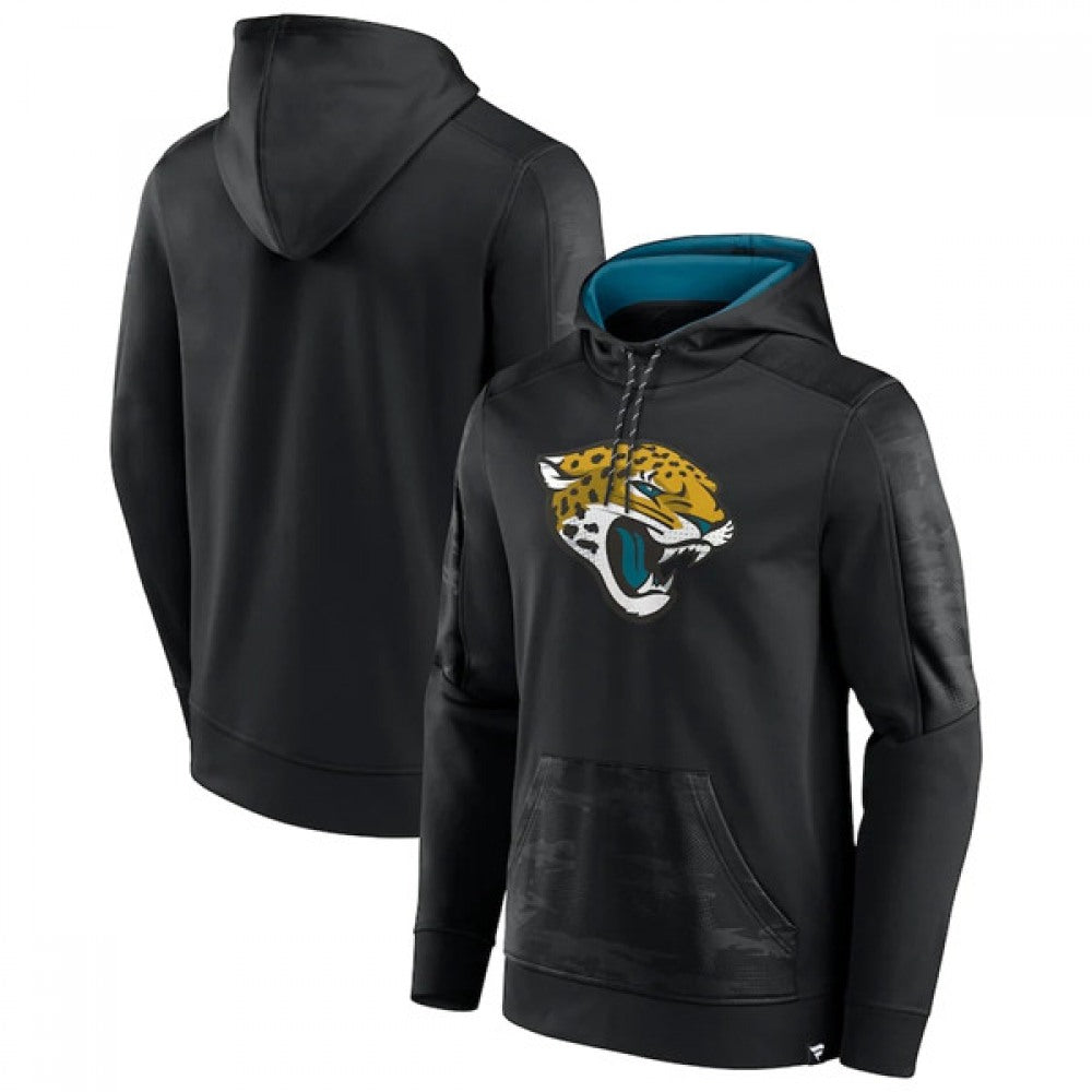 Men's Jacksonville Jaguars Black On The Ball Pullover Hoodie 