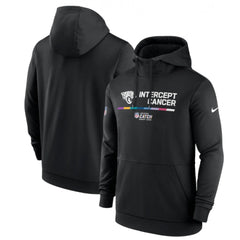 Men's Jacksonville Jaguars 2022 Black Crucial Catch Therma Performance Pullover Hoodie 