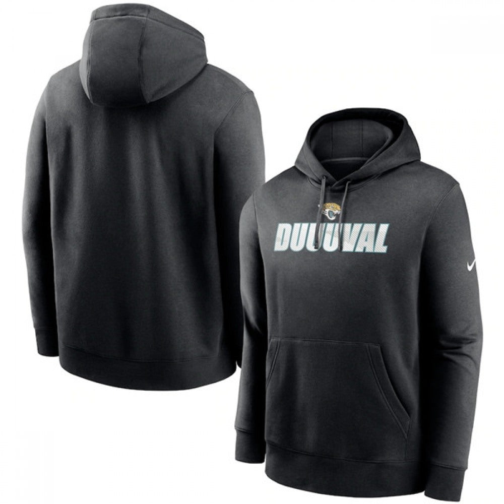 Men's Jacksonville Jaguars Black Fan Gear Local Club Pullover Hoodie 