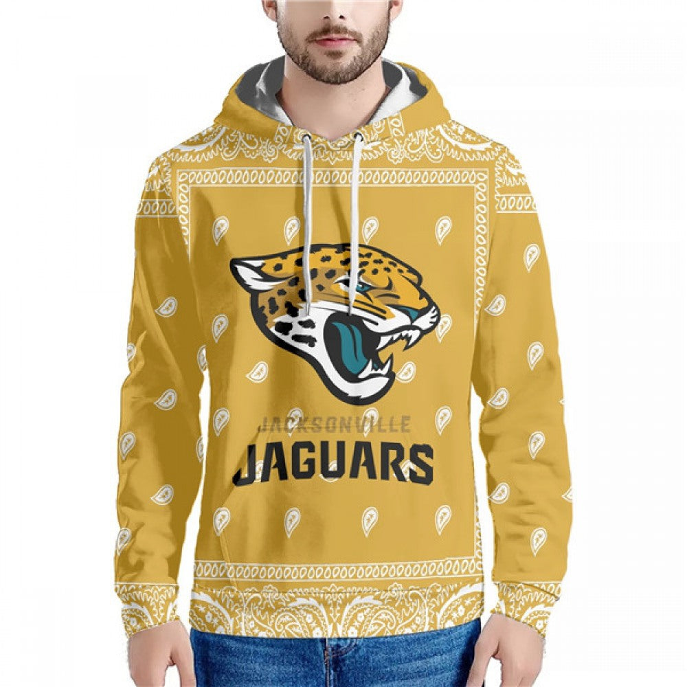 Men's Jacksonville Jaguars Yellow Pullover Hoodie 