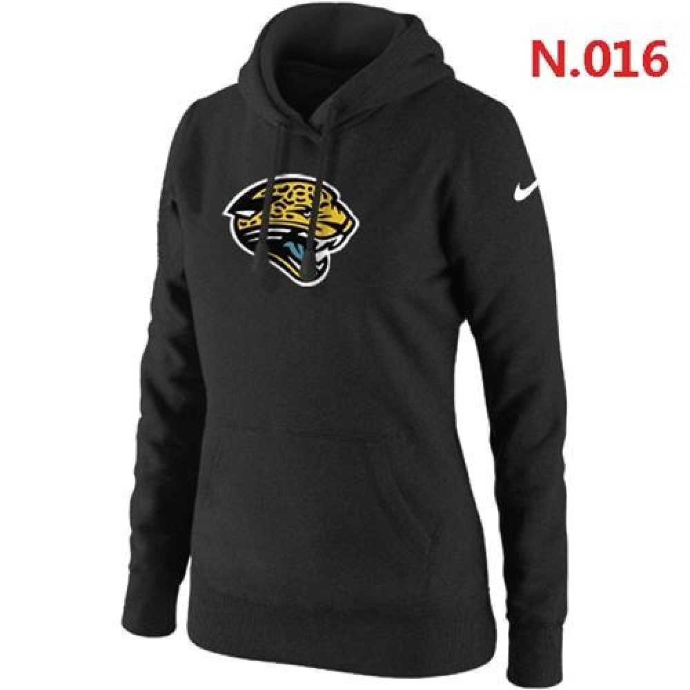 Women's Jacksonville Jaguars Logo Pullover Hoodie Black 