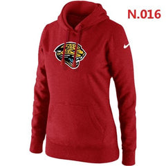 Women's Jacksonville Jaguars Logo Pullover Hoodie Red 