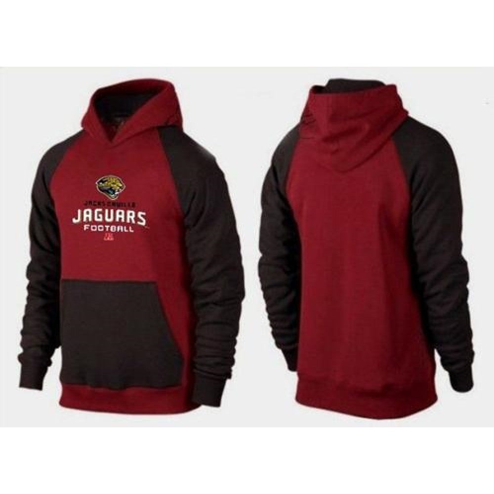 Jacksonville Jaguars Critical Victory Pullover Hoodie Burgundy Red & Black 