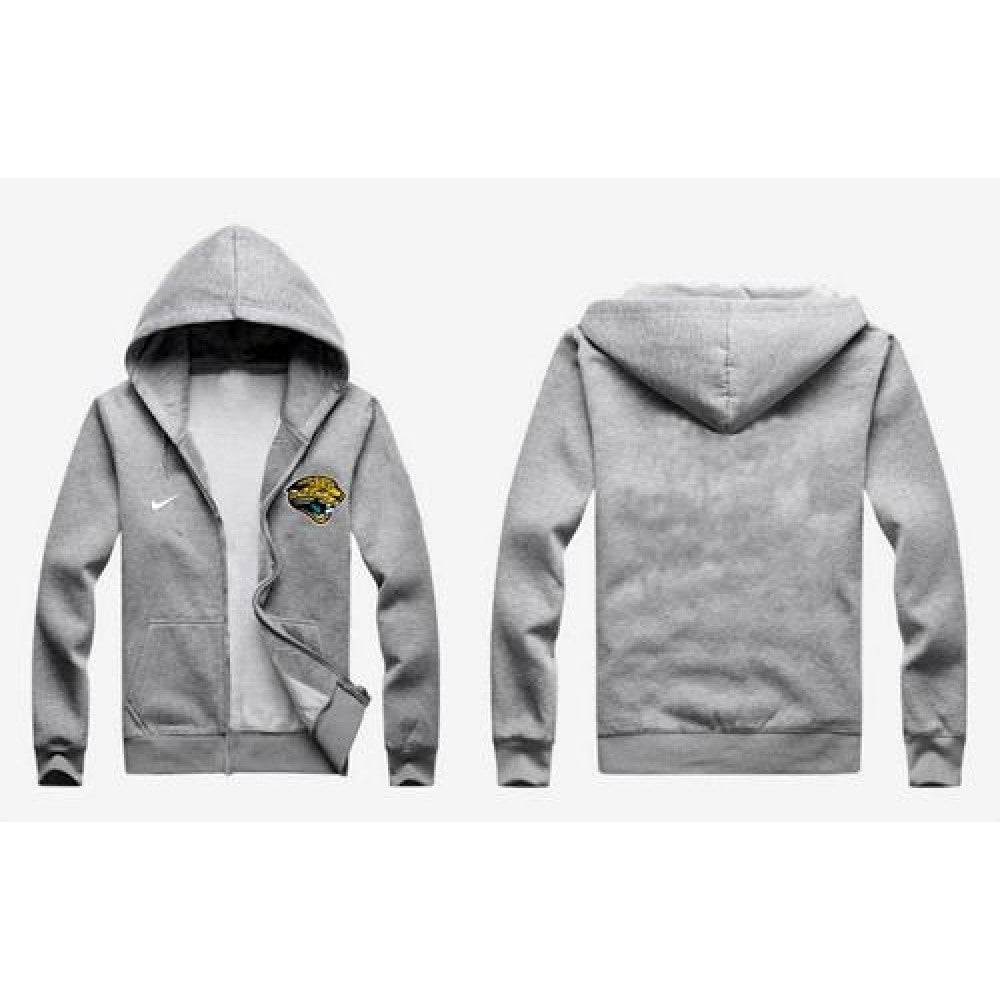 Jacksonville Jaguars Authentic Logo Hoodie Grey 