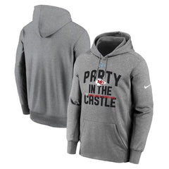 Men's Kansas City Chiefs Gray Super Bowl LVII Champions Celebration Parade Pullover Hoodie 