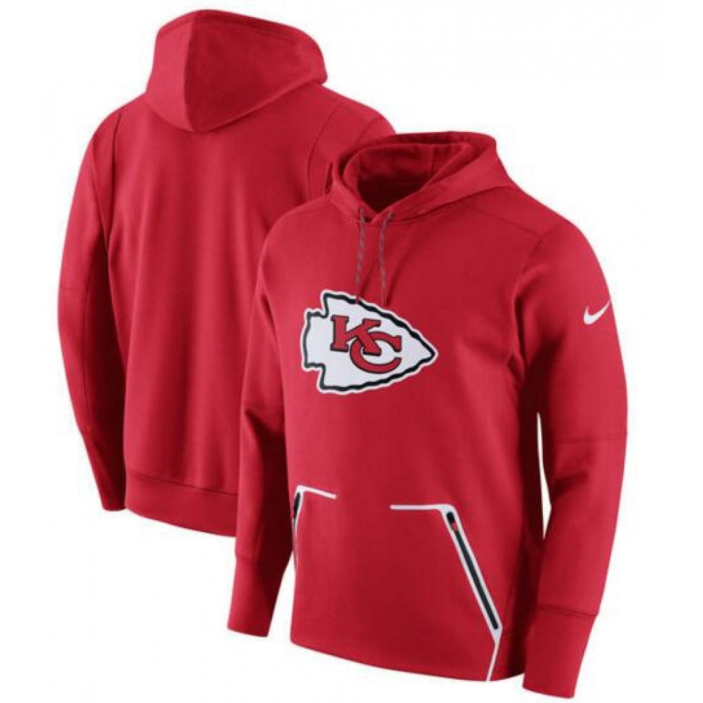 Men's Kansas City Chiefs Red Champ Drive Vapor Speed Pullover Hoodie 
