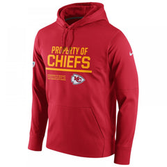 Men's Kansas City Chiefs Red Circuit Property Of Performance Pullover Hoodie 