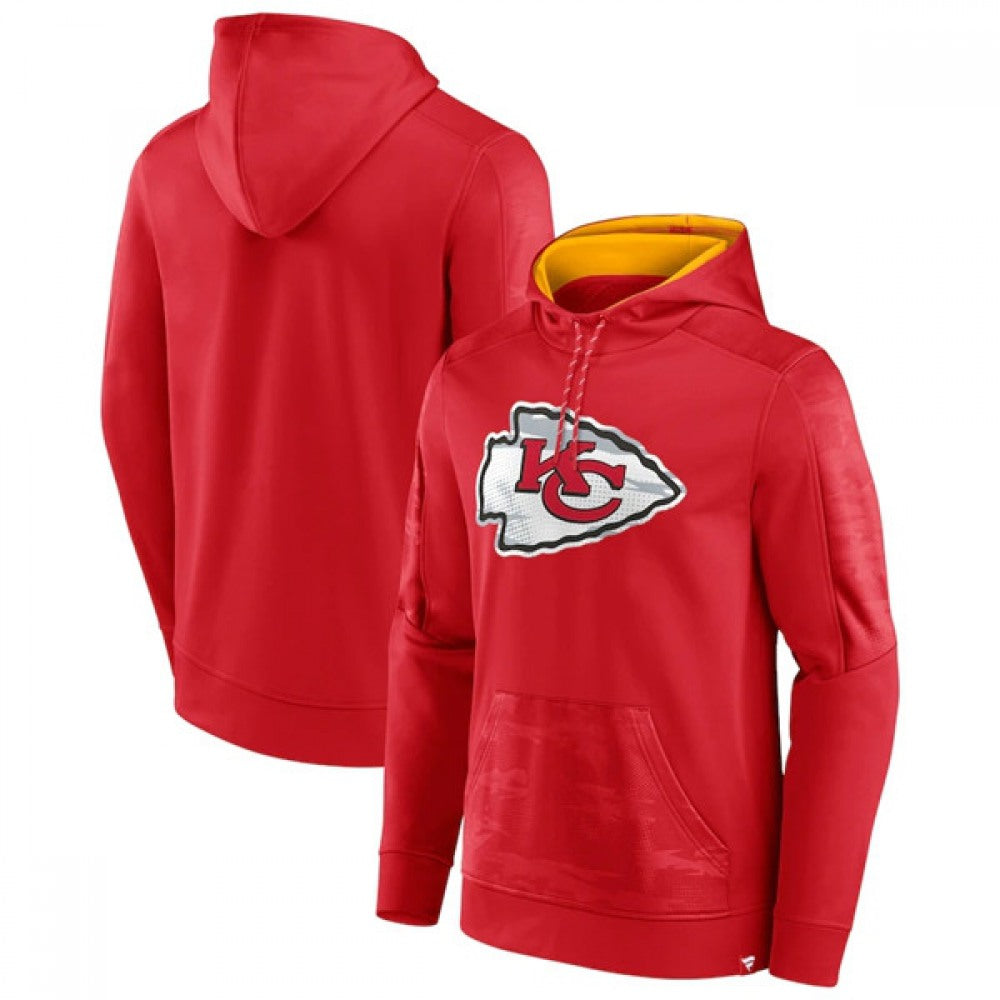 Men's Kansas City Chiefs Red On The Ball Pullover Hoodie 