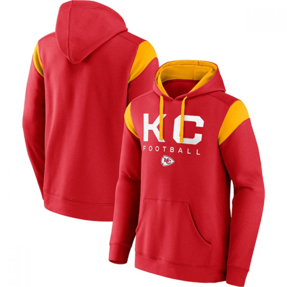 Men's Kansas City Chiefs Red Call The Shot Pullover Hoodie 