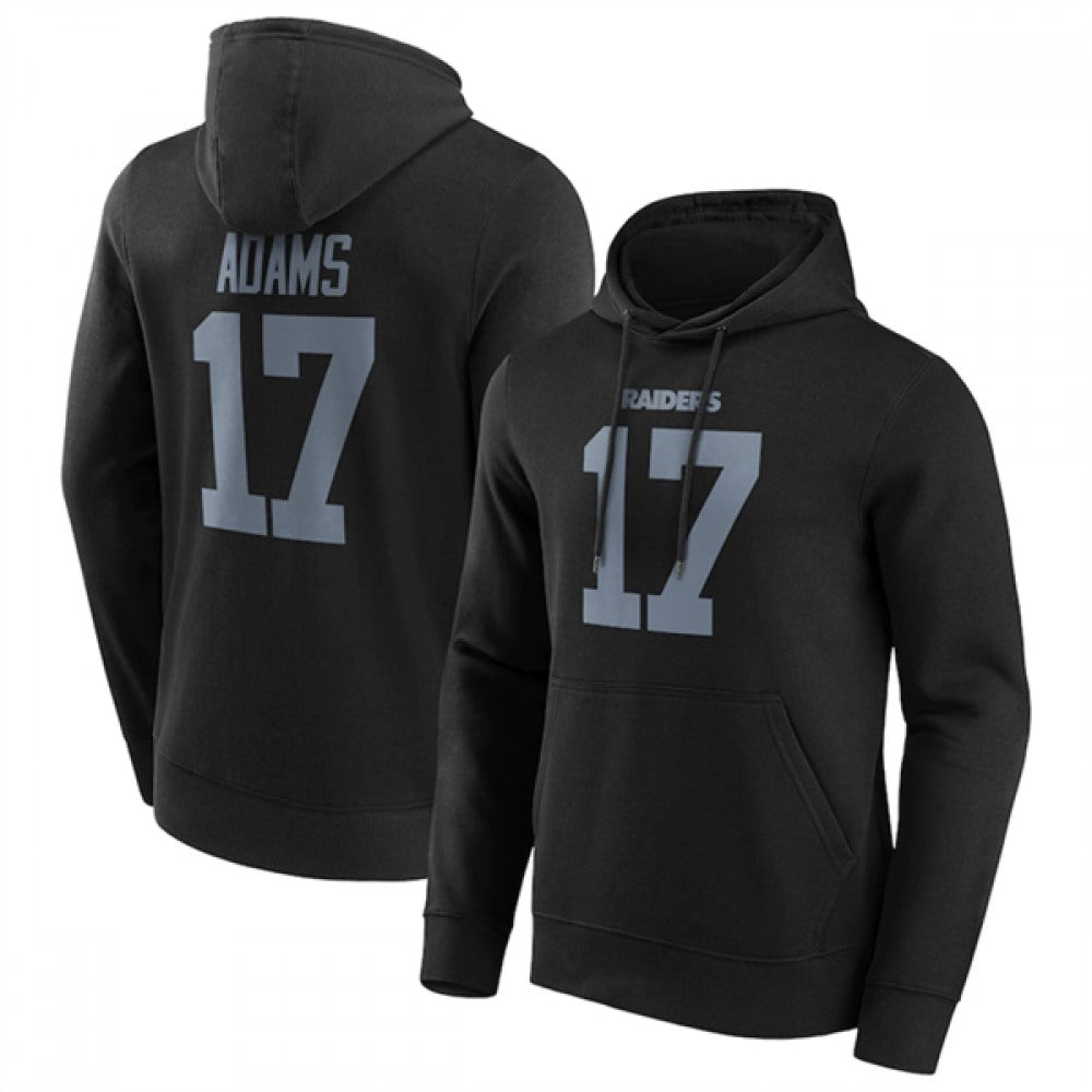 Men's Las Vegas Raiders #17 Davante Adams Black Hoodie 