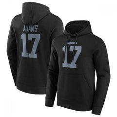 Men's Las Vegas Raiders #17 Davante Adams Black Hoodie 