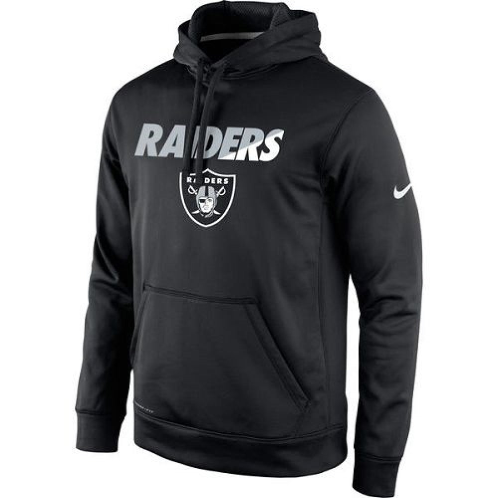 Men's Oakland Raiders Black Kick Off Staff Performance Pullover Hoodie 