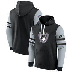 Men's Las Vegas Raiders Black/Grey Pullover Hoodie 