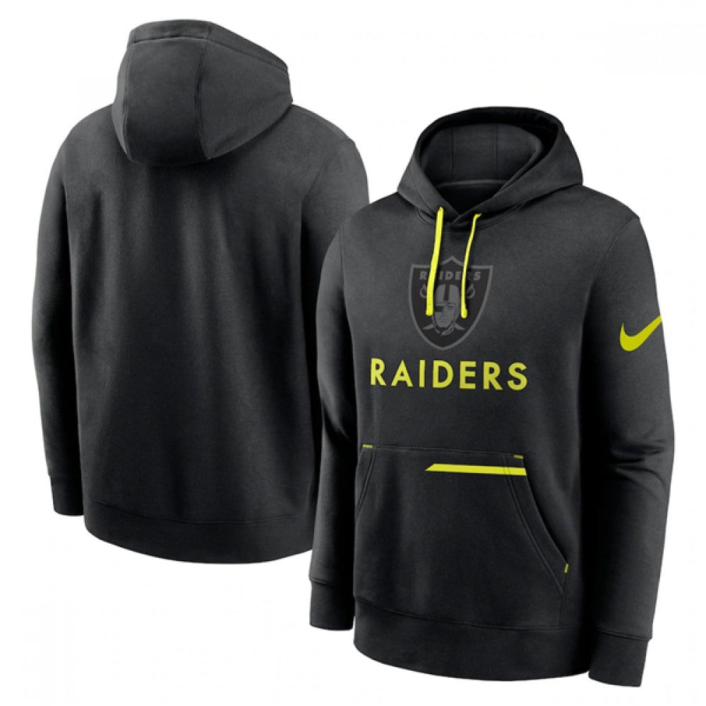 Men's Las Vegas Raiders Black Volt Pullover Hoodie 