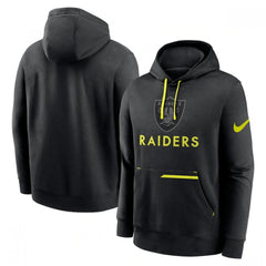 Men's Las Vegas Raiders Black Volt Pullover Hoodie 