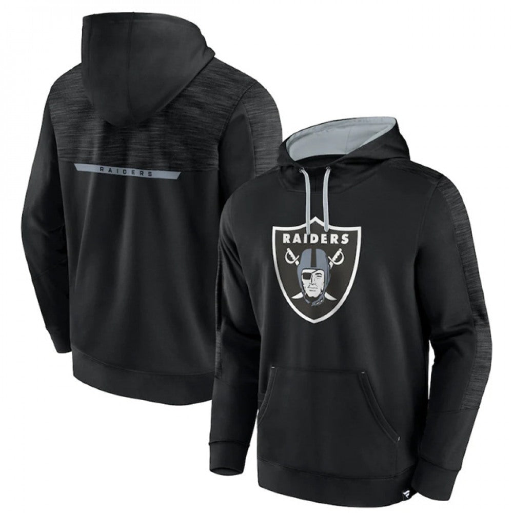 Men's Las Vegas Raiders Black Defender Evo Pullover Hoodie 