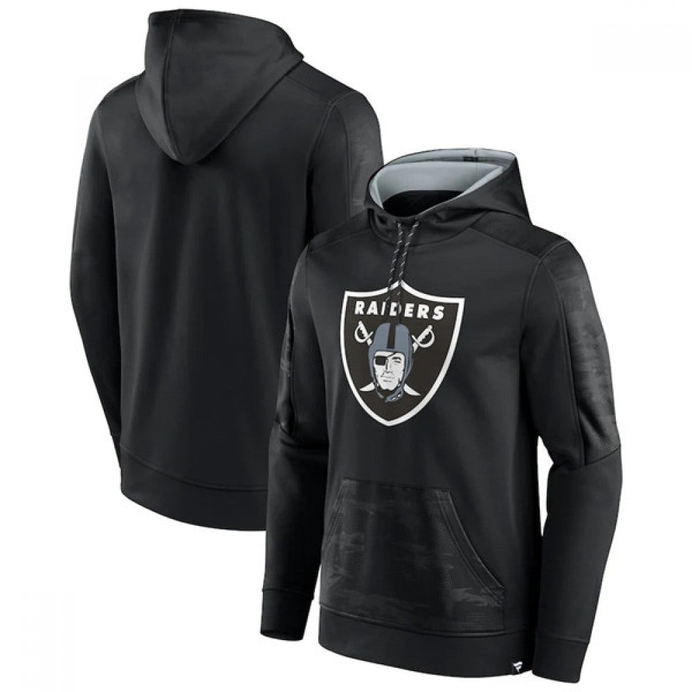 Men's Las Vegas Raiders Black On The Ball Pullover Hoodie 