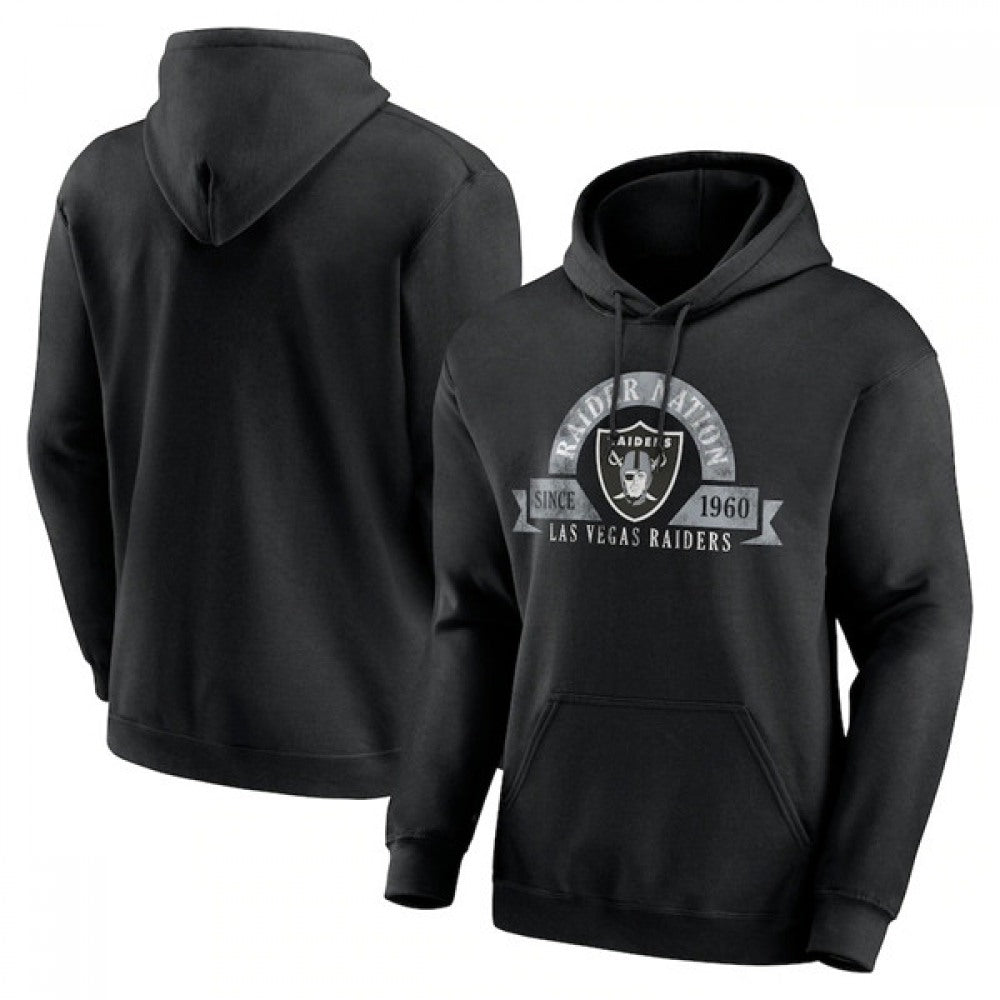 Men's Las Vegas Raiders Black Pullover Hoodie 