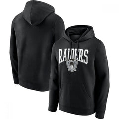 Men's Las Vegas Raiders Black Gridiron Classics Campus Standard Pullover Hoodie 