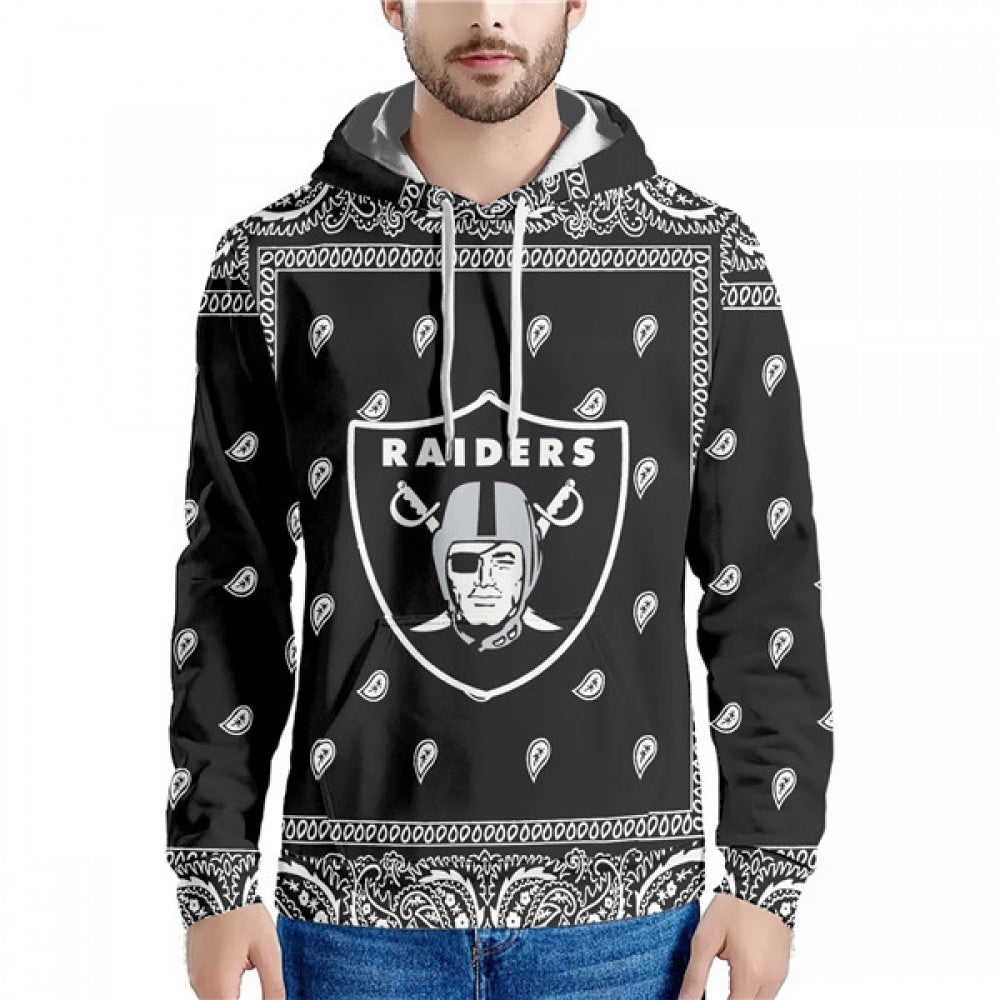 Men's Las Vegas Raiders Black Pullover Hoodie 