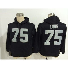 Oakland Raiders #75 Howie Long Black Pullover NFL Hoodie 