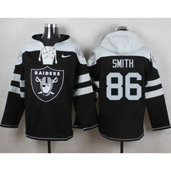 Raiders #86 Lee Smith Black Player Pullover NFL Hoodie 
