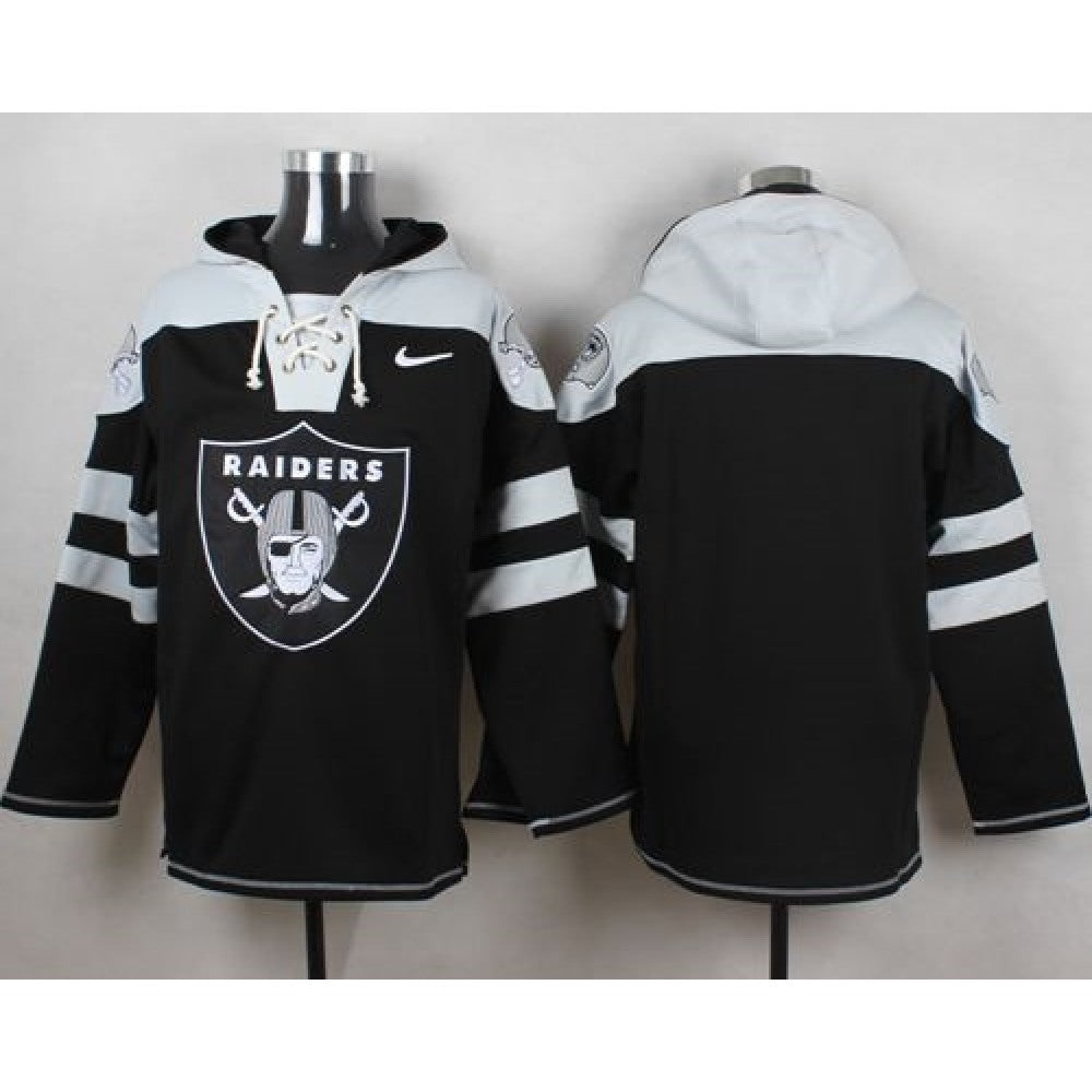 Raiders Blank Black Player Pullover NFL Hoodie 