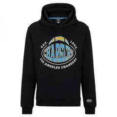 Men's Los Angeles Chargers Black BOSS X Touchback Pullover Hoodie 