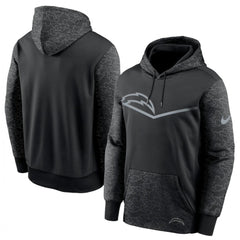 Men's Los Angeles Chargers Black Reflective Therma Hoodie 