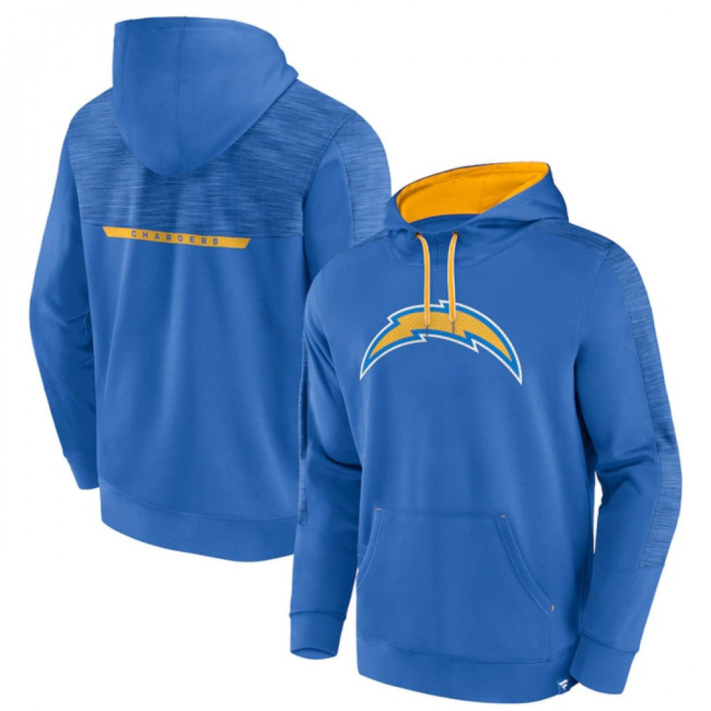 Men's Los Angeles Chargers Blue Defender Evo Pullover Hoodie 