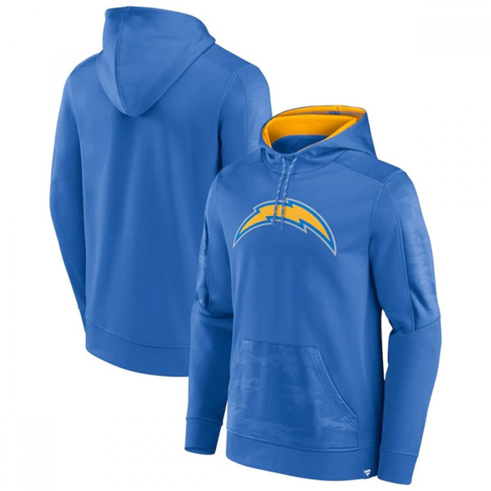 Men's Los Angeles Chargers Blue On The Ball Pullover Hoodie 