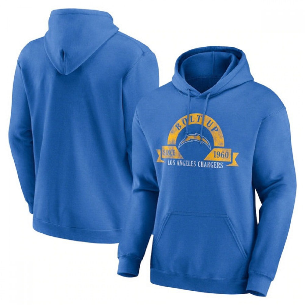 Men's Los Angeles Chargers Blue Pullover Hoodie 
