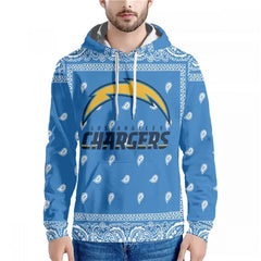 Men's Los Angeles Chargers Blue Pullover Hoodie 