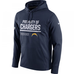 Men's Los Angeles Chargers Navy Circuit Property Of Performance Pullover Hoodie 